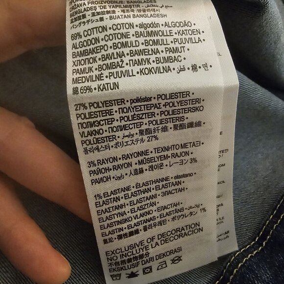 Levis Girls 10R Denim in Bristol Skirtall Overall Dress Western Mini New  W TAGS - Picture 5 of 7